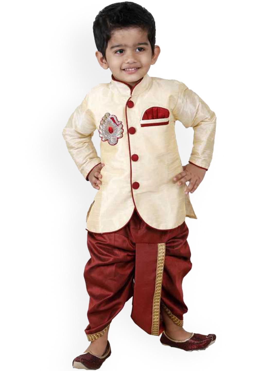 

DIGIMART Boys Multi Clothing Set, Cream