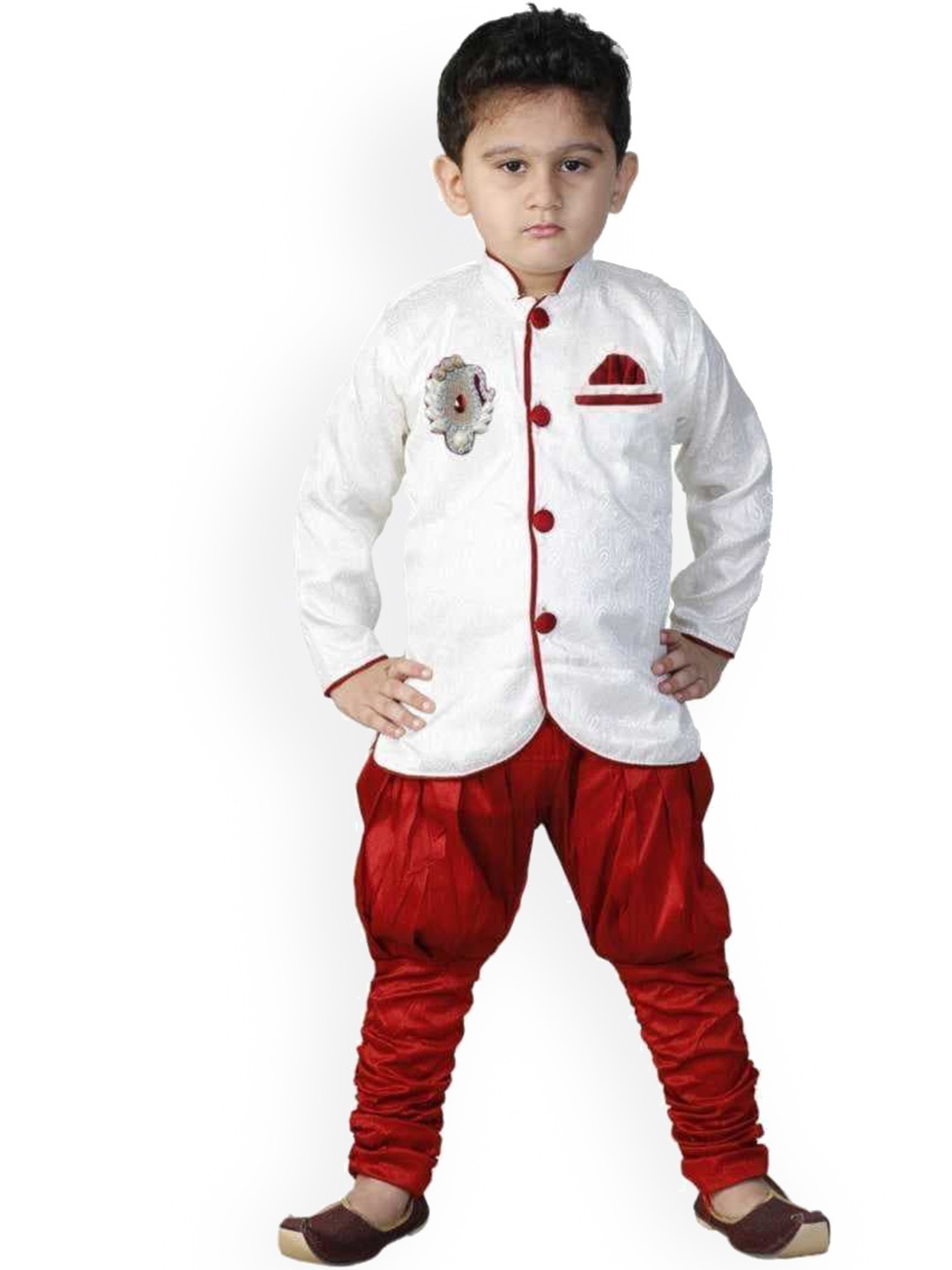 

DIGIMART Boys Multi Clothing Set, White