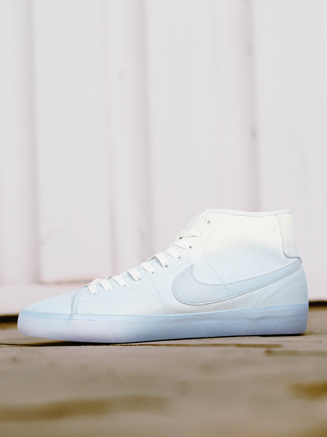 

Nike Men Blue Court Mid-Top Skateboarding Shoes