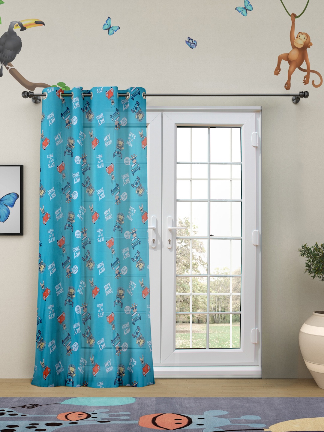 

ROSARA HOME Unisex Blue Curtains and Sheers