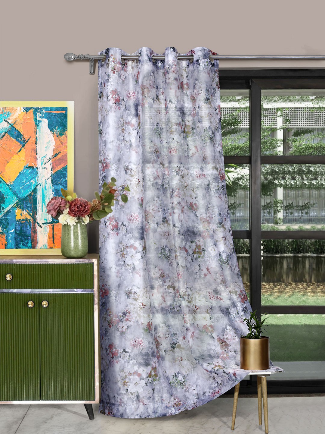 

ROSARA HOME Unisex Multi Curtains and Sheers, White