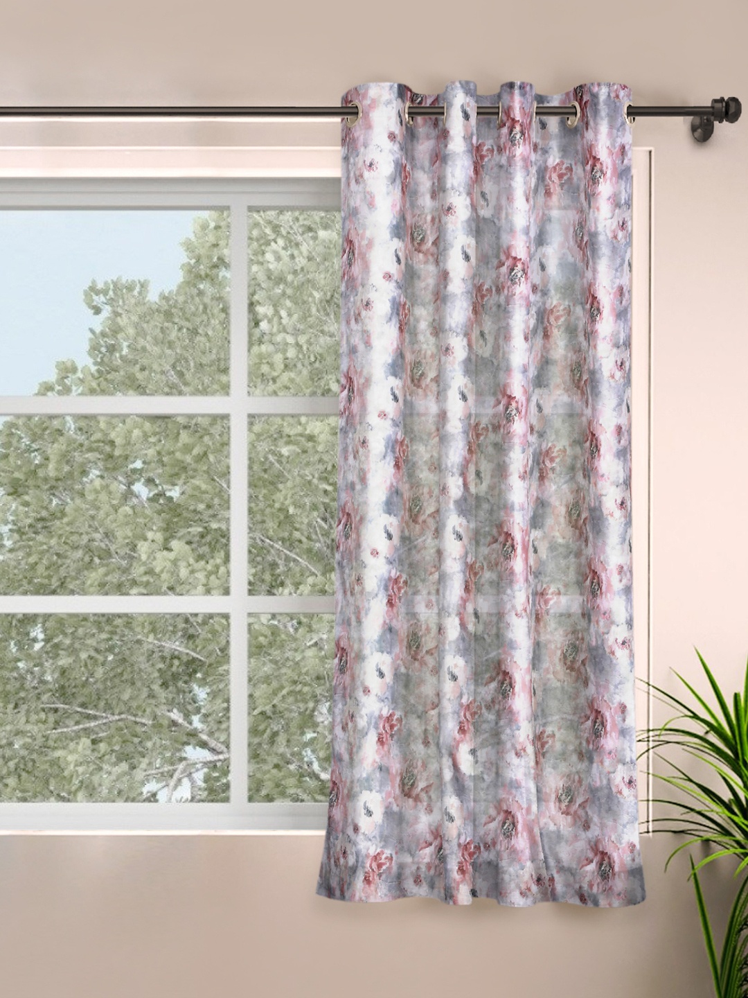 

ROSARA HOME Unisex Grey Curtains and Sheers