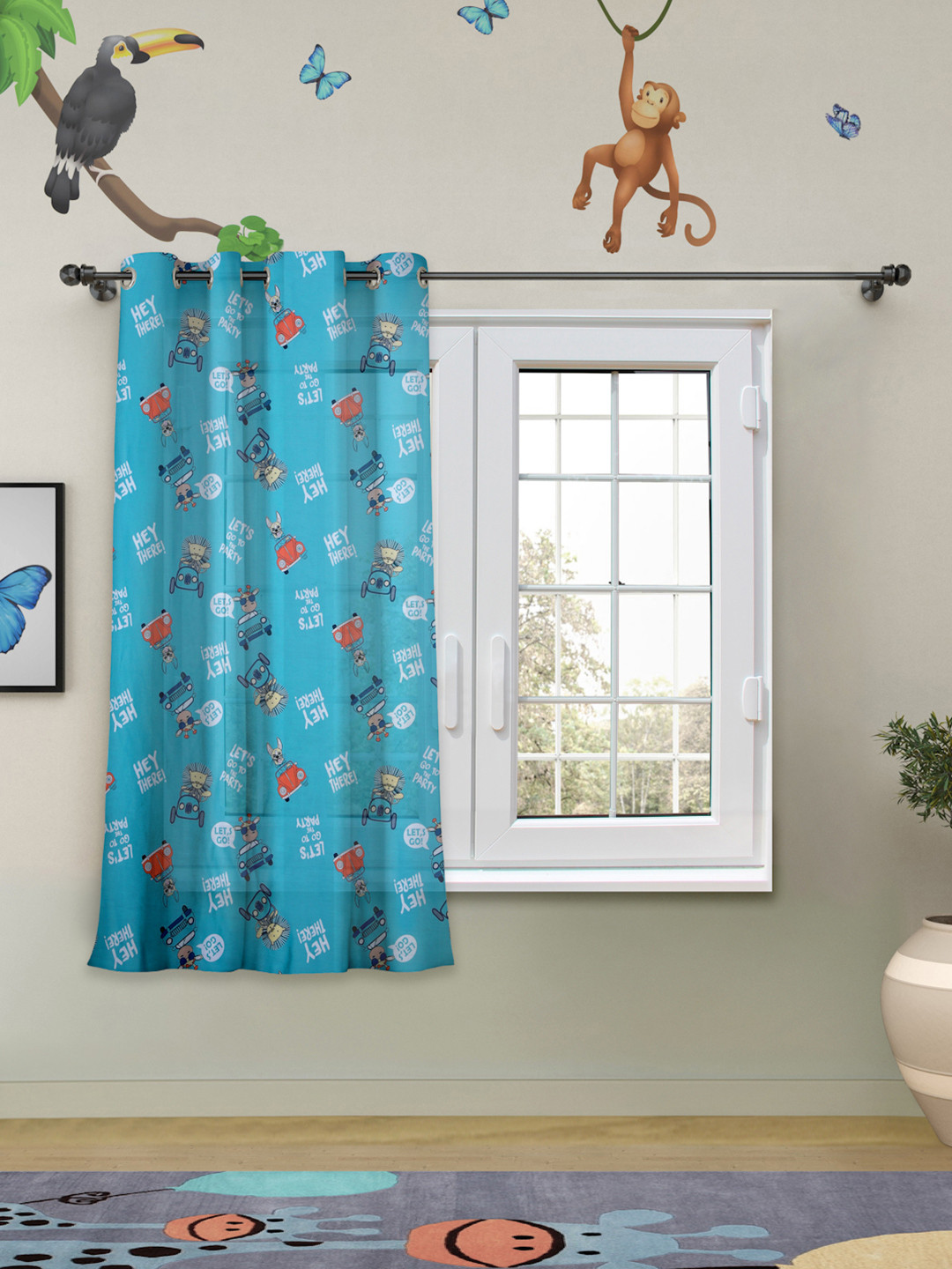 

ROSARA HOME Unisex Blue Curtains and Sheers