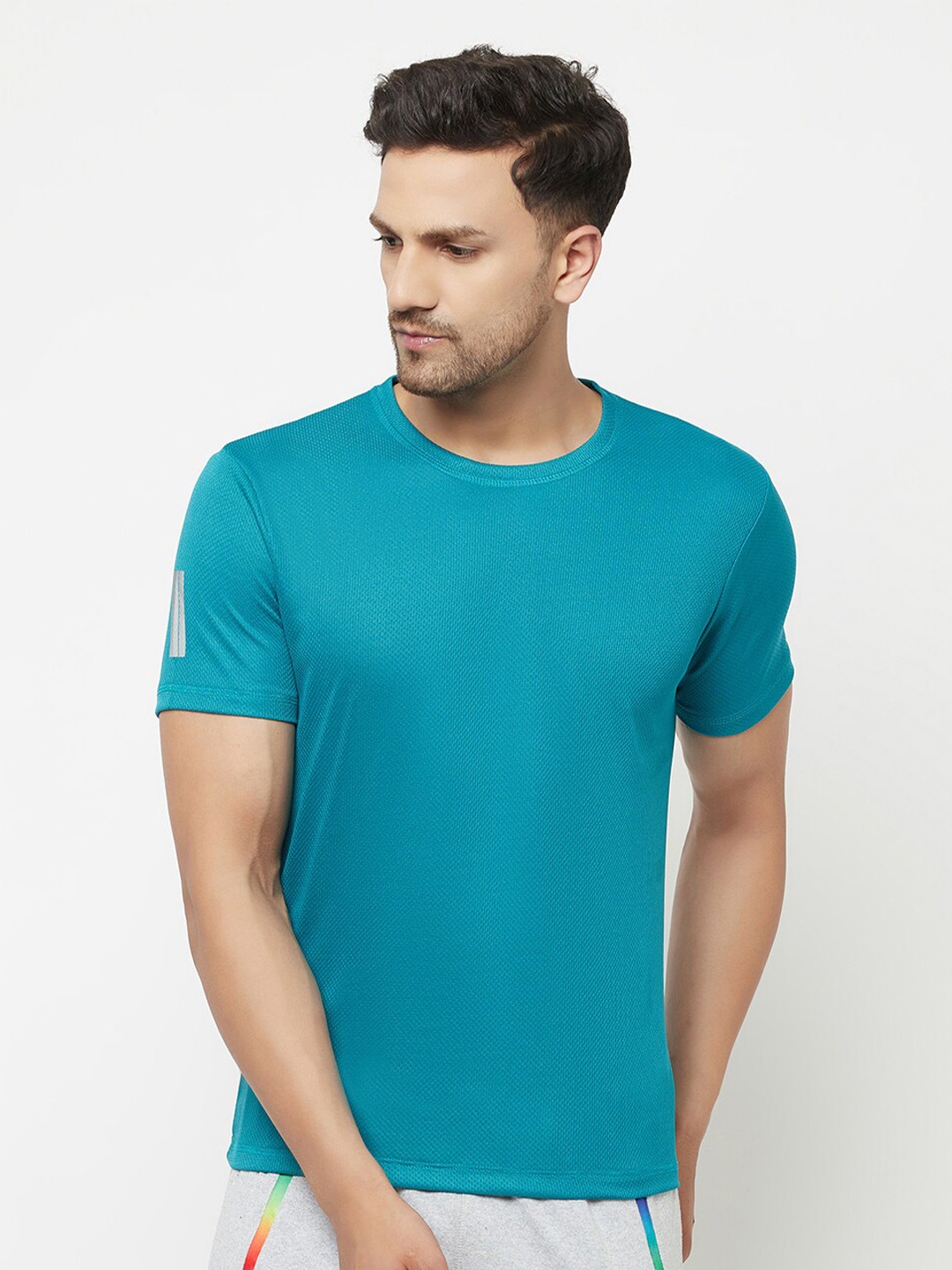 

ELEGANCE Men Teal T-shirt