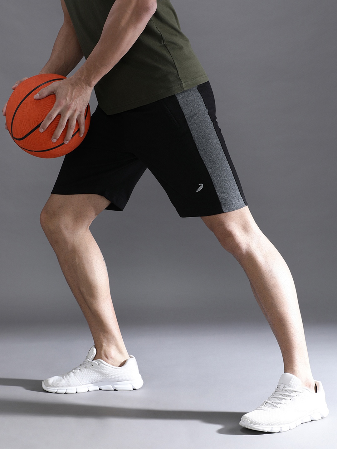 

Crocodile Men Black Sports Shorts