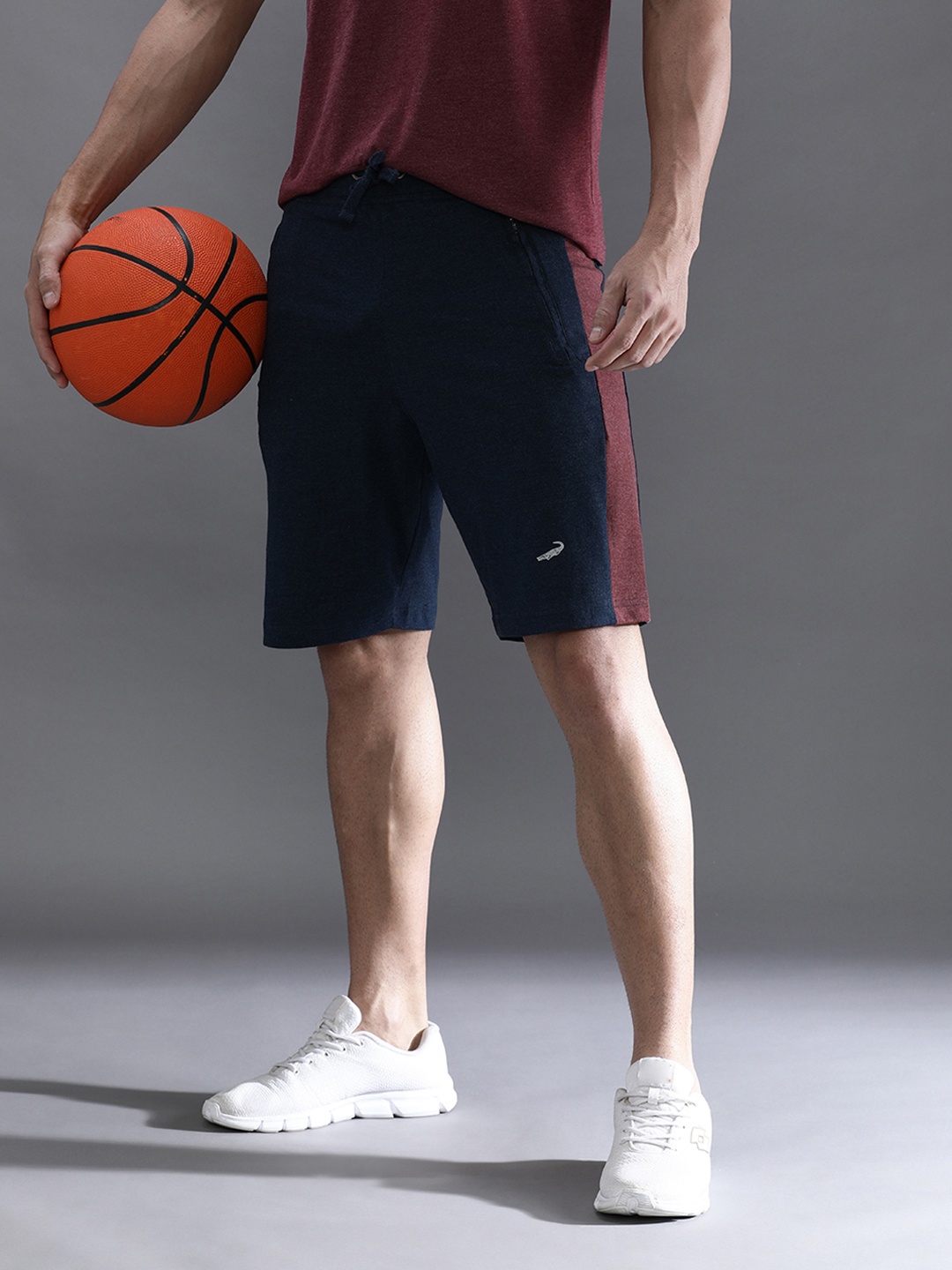 

Crocodile Men Navy Blue Sports Shorts