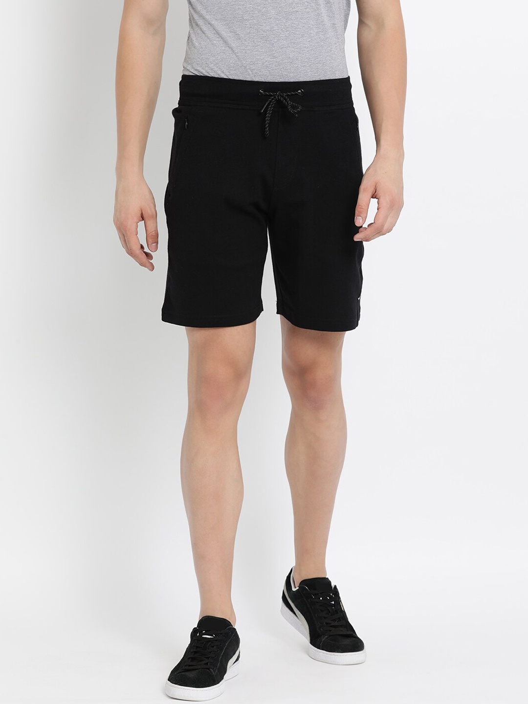 

Crocodile Men Black Sports Shorts