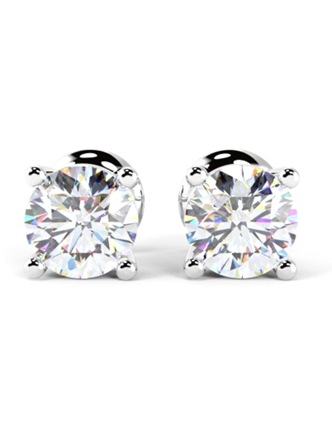 

ANAYRA White Contemporary Studs Earrings