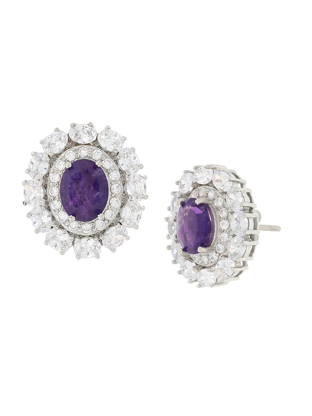 

ANAYRA White Contemporary Studs Earrings
