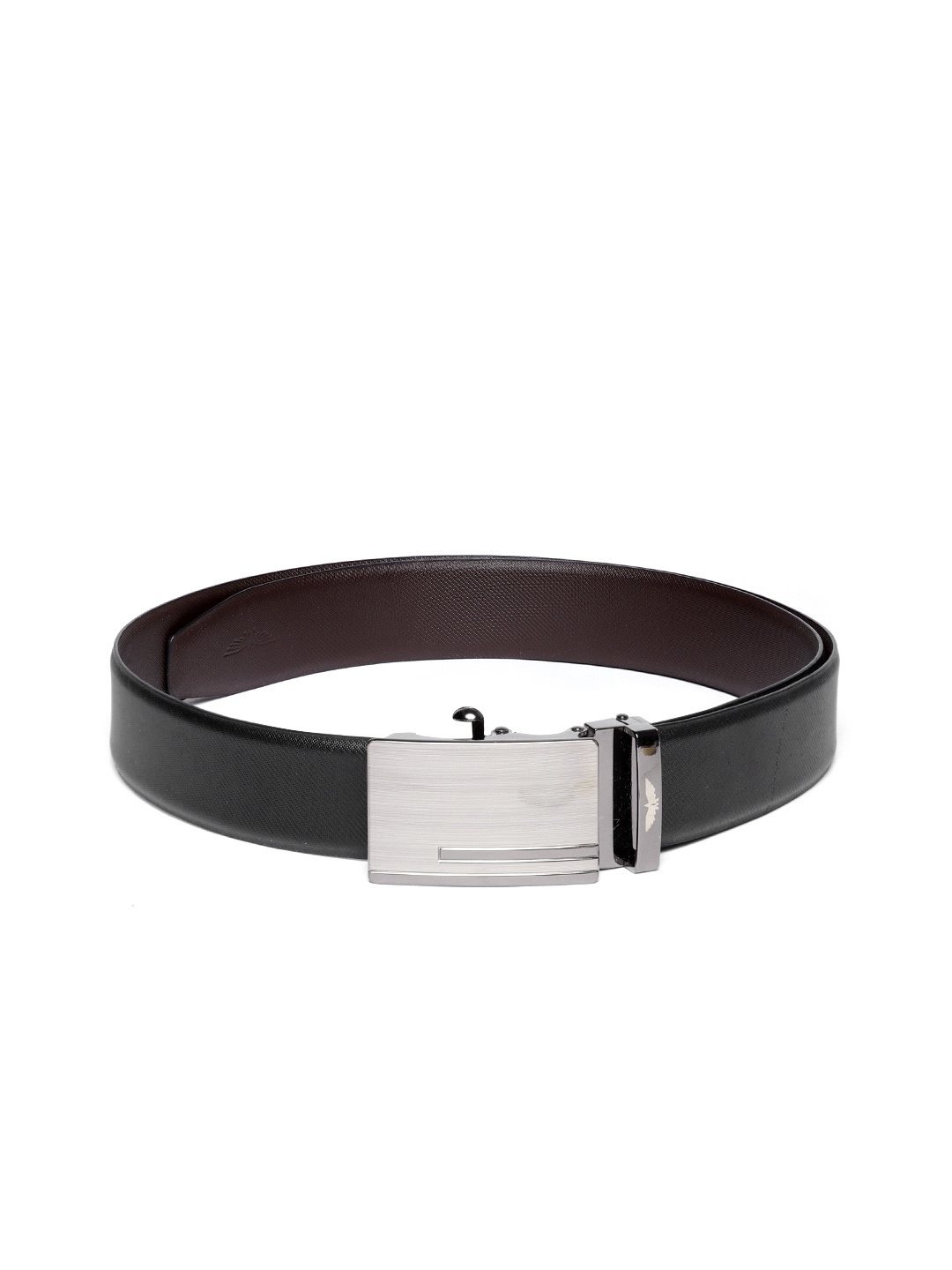 

Park Avenue Men Black Solid Leather Belt