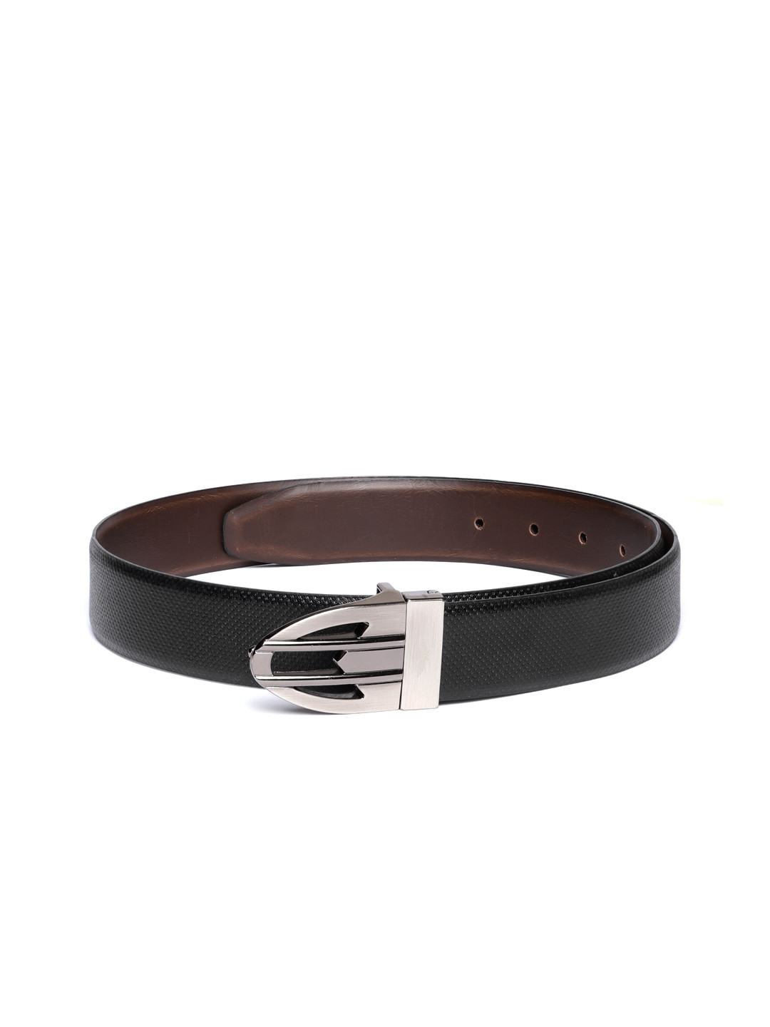 

Park Avenue Men Black Textured Leather Belt