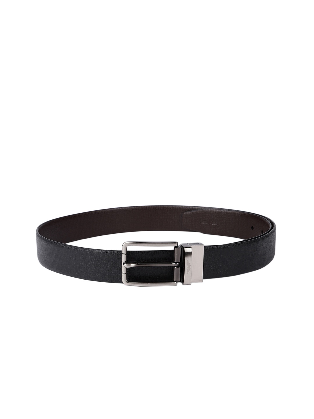 

Park Avenue Men Black Solid Leather Belt