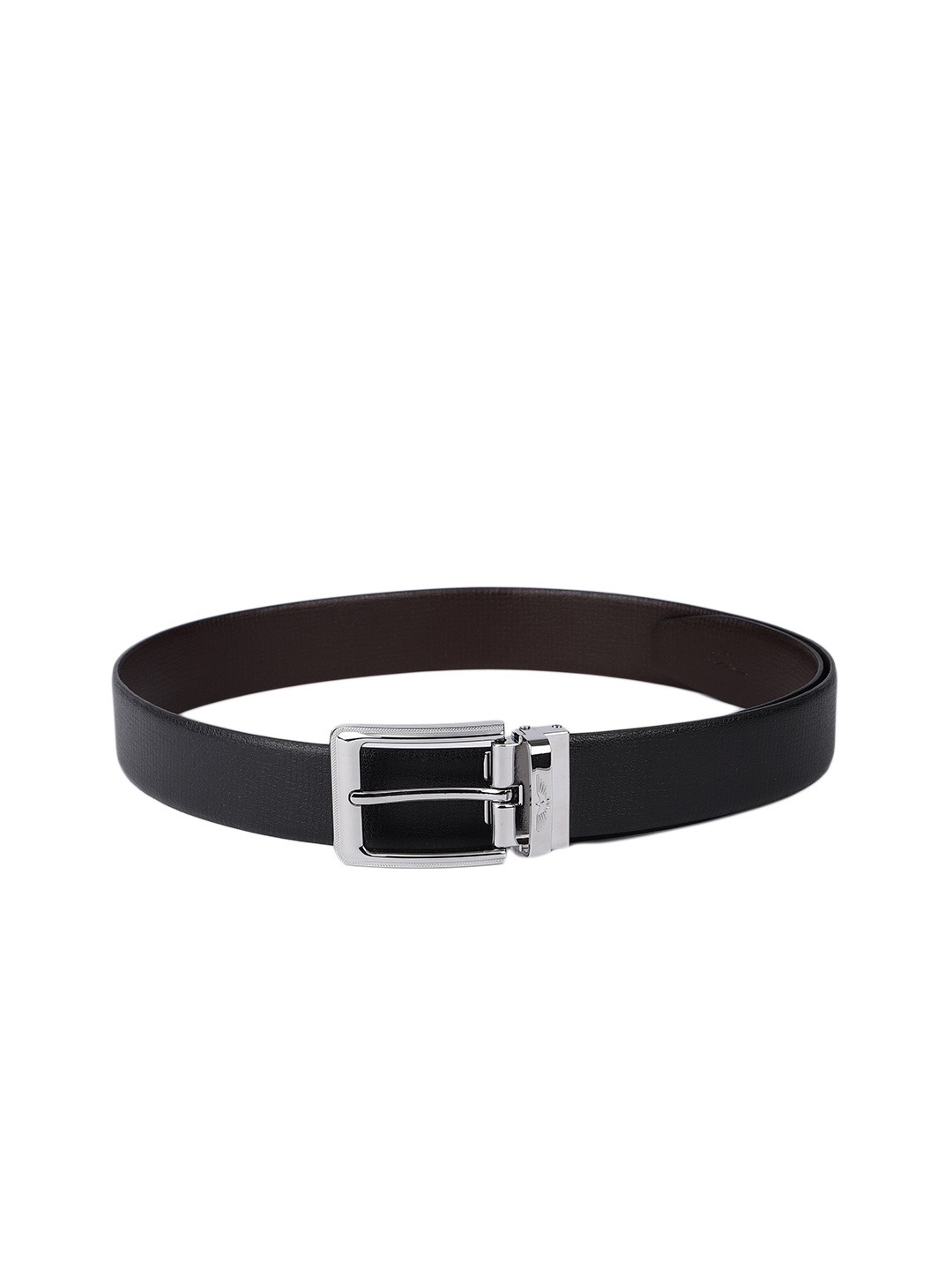 

Park Avenue Men Black Solid Leather Belt
