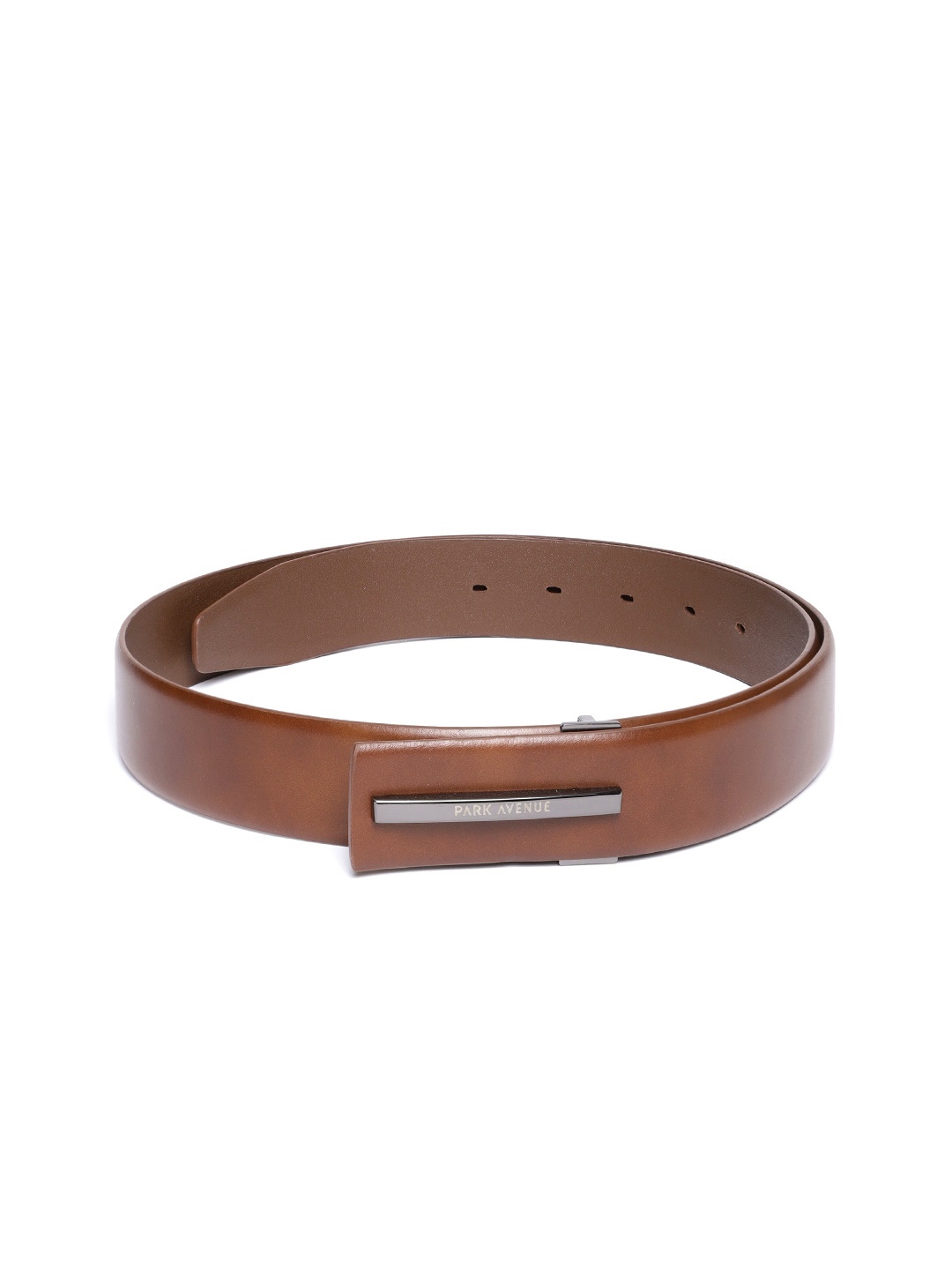 

Park Avenue Men Brown Solid Leather Belt