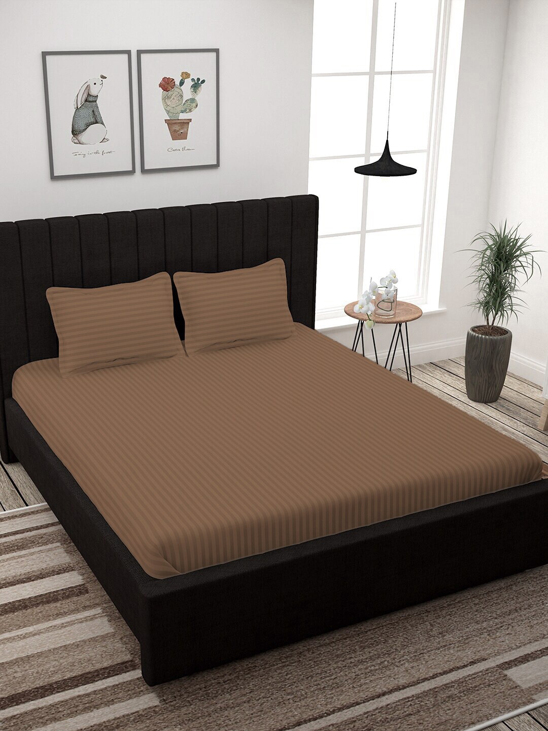

Ariana Unisex Khaki Bedsheets
