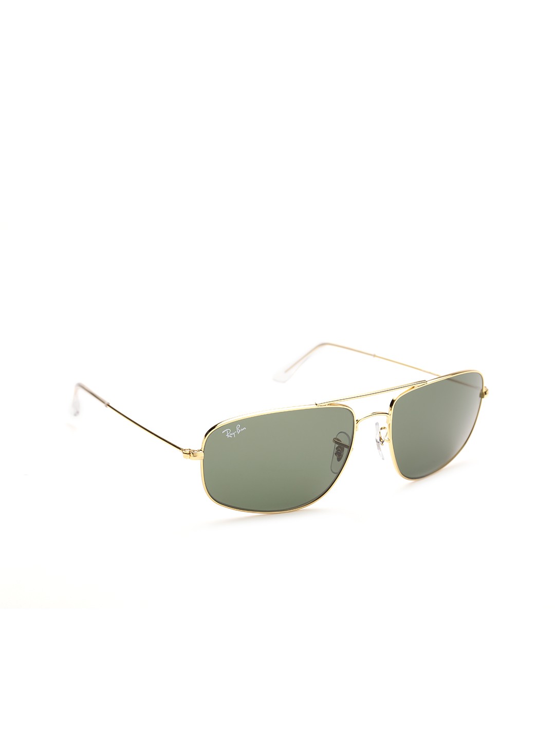 

Ray-Ban Unisex UV Protected Green Lens Rectangle Sunglasses - 0RB3098IW096200