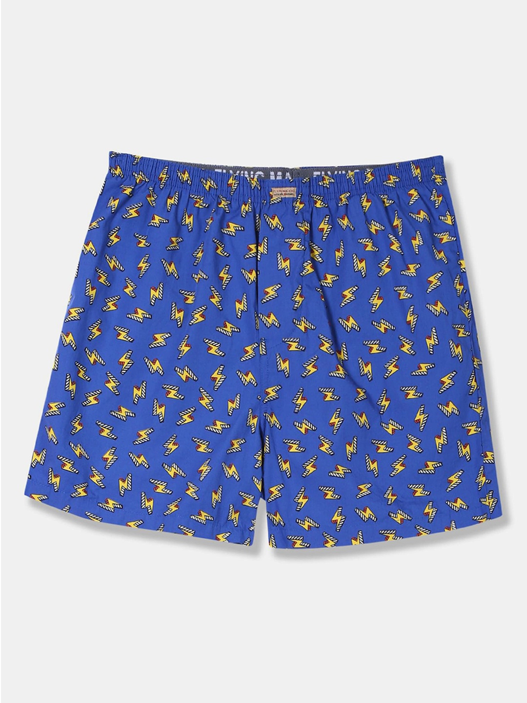

Flying Machine Men Blue Printed Pure Cotton Boxer FMAM8091