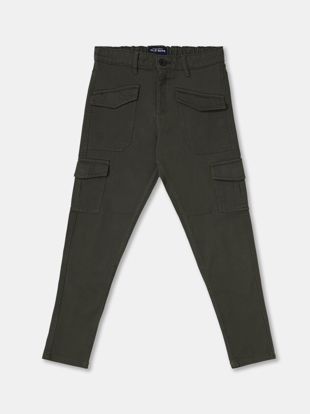 

R&B Boys Olive Green Cargos Trousers