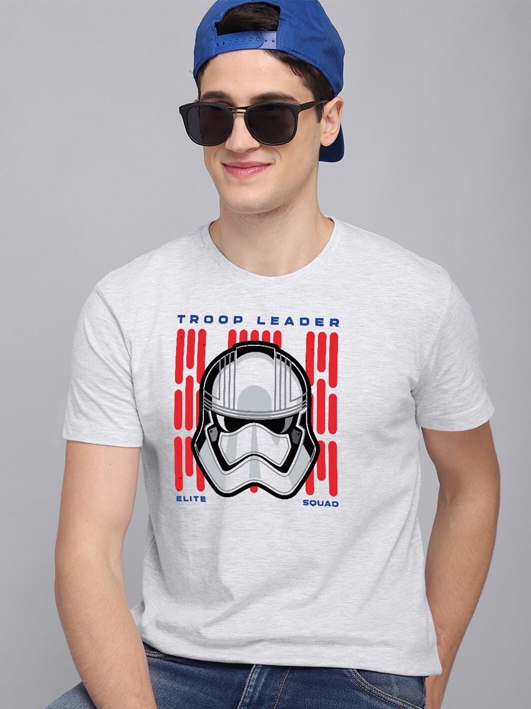 

Free Authority Men Grey Star Wars Printed T-shirt