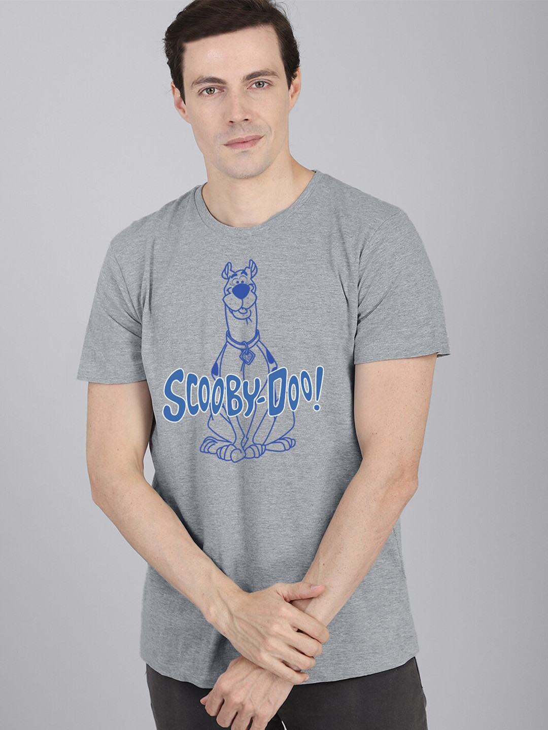 

Free Authority Scooby Doo Printed Tshirt For Men, Grey