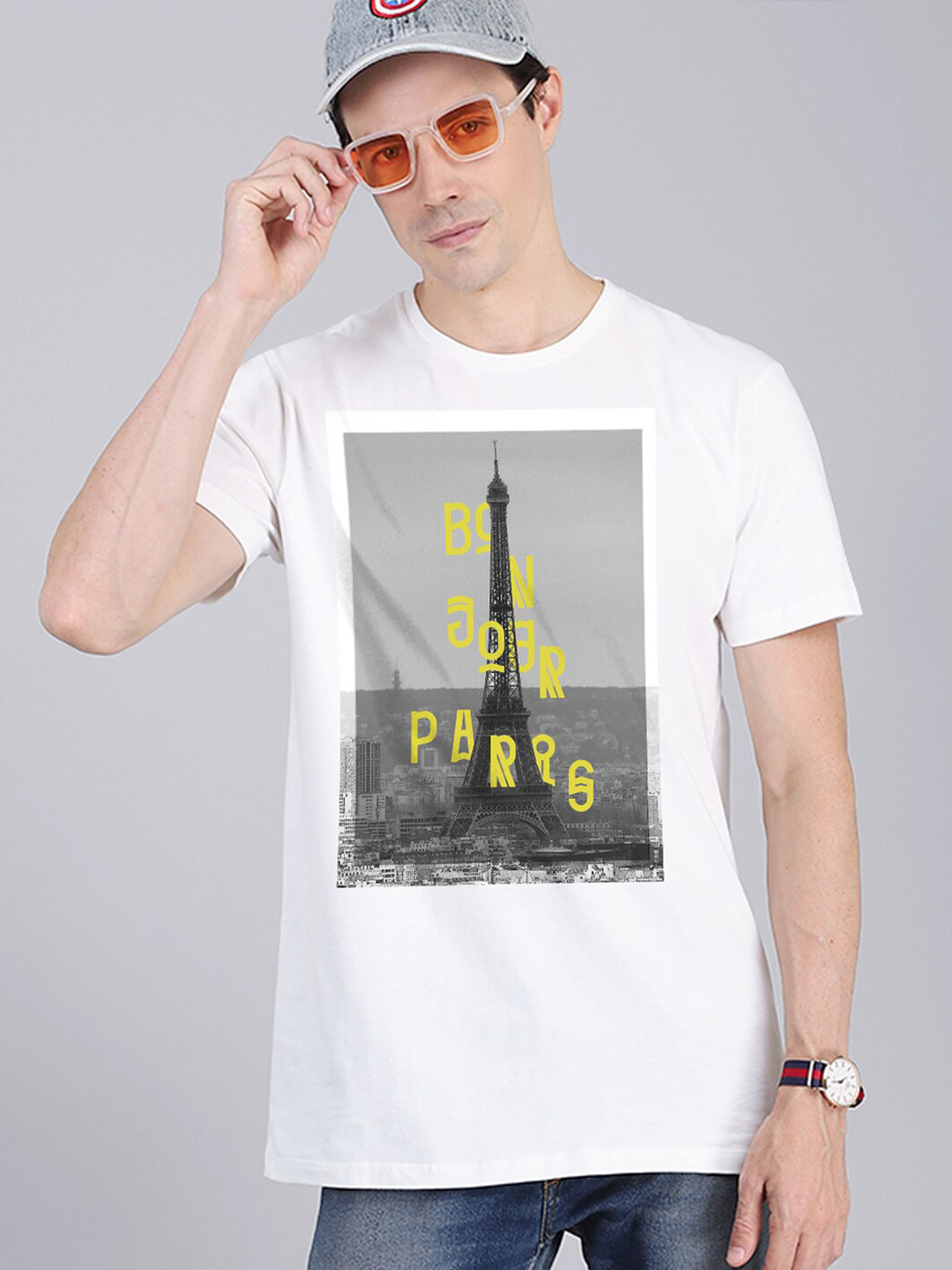 

Free Authority Men White Printed Pure Cotton T-Shirt