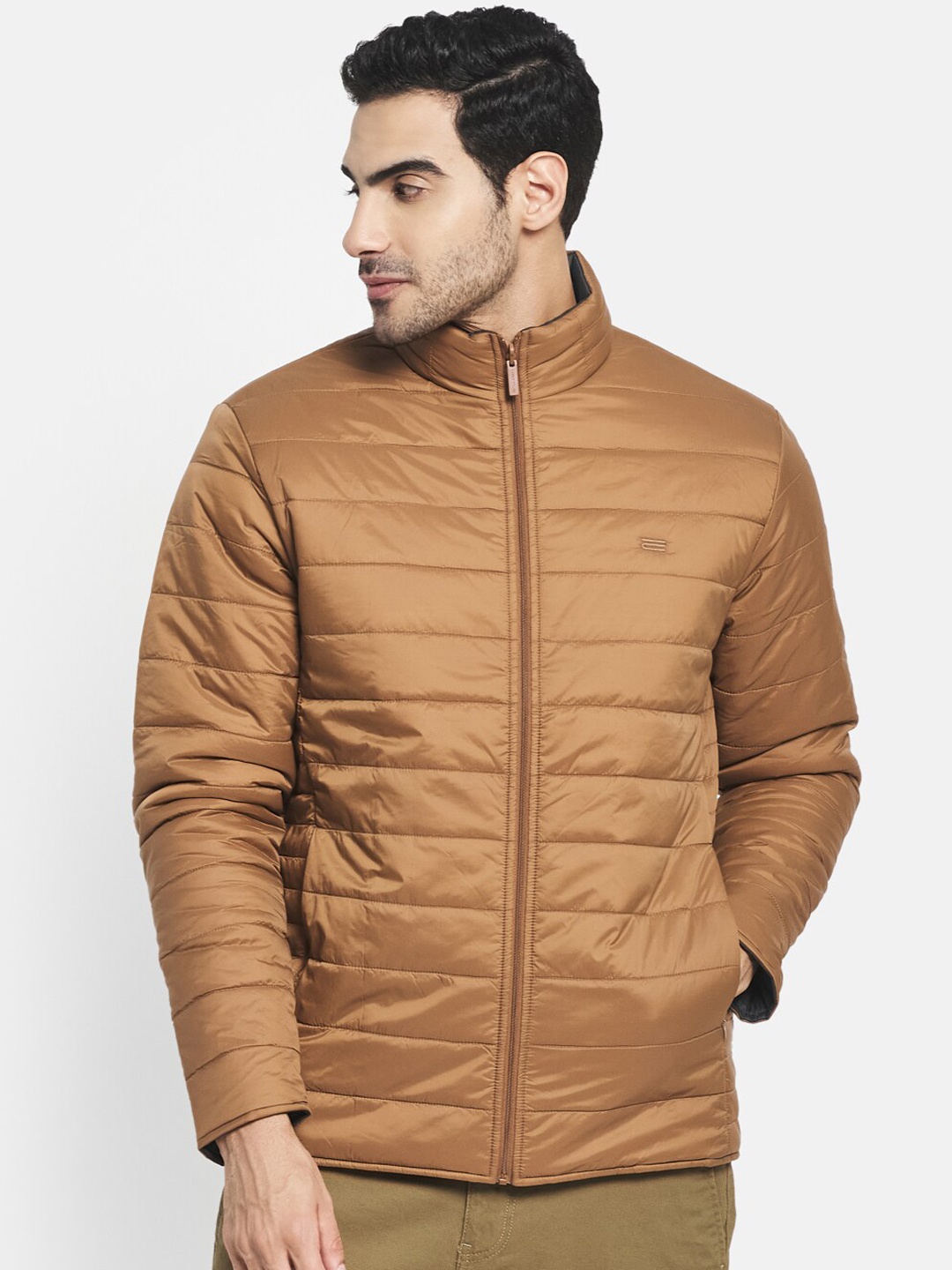 

METTLE Men Brown Padded Jacket