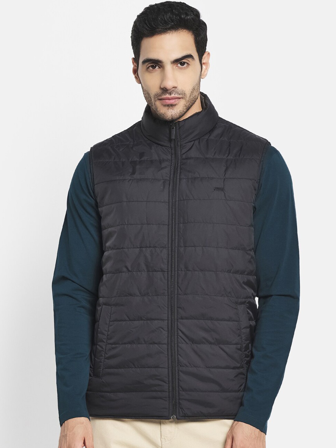 

METTLE Men Black Puffer Jacket