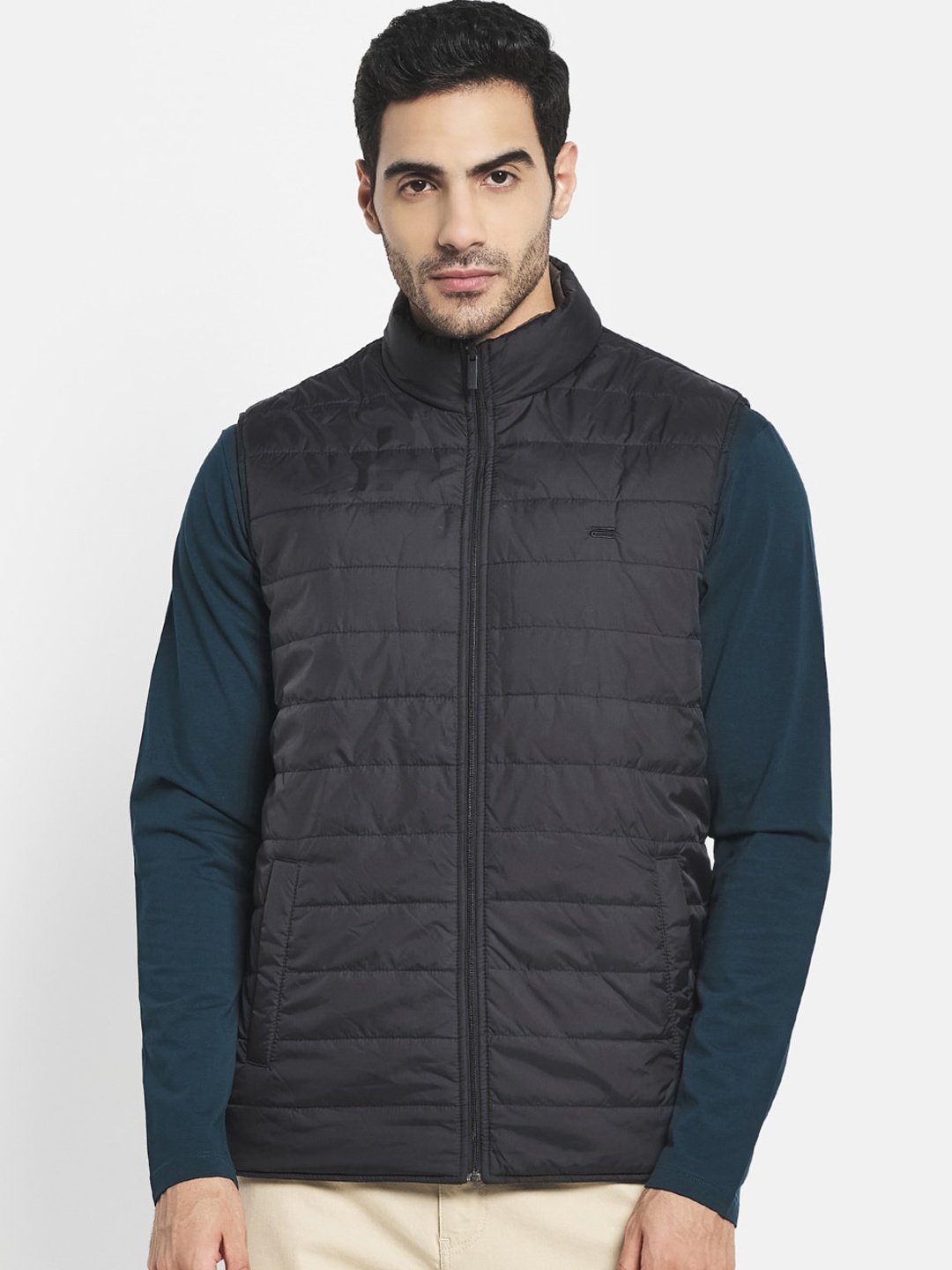 

METTLE Men Black Puffer Jacket