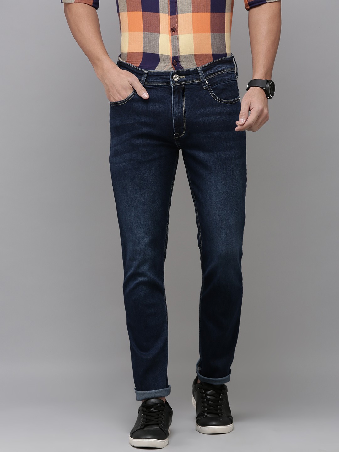 

BEAT LONDON by PEPE JEANS Men Straight Fit Light Fade Stretchable Jeans, Blue