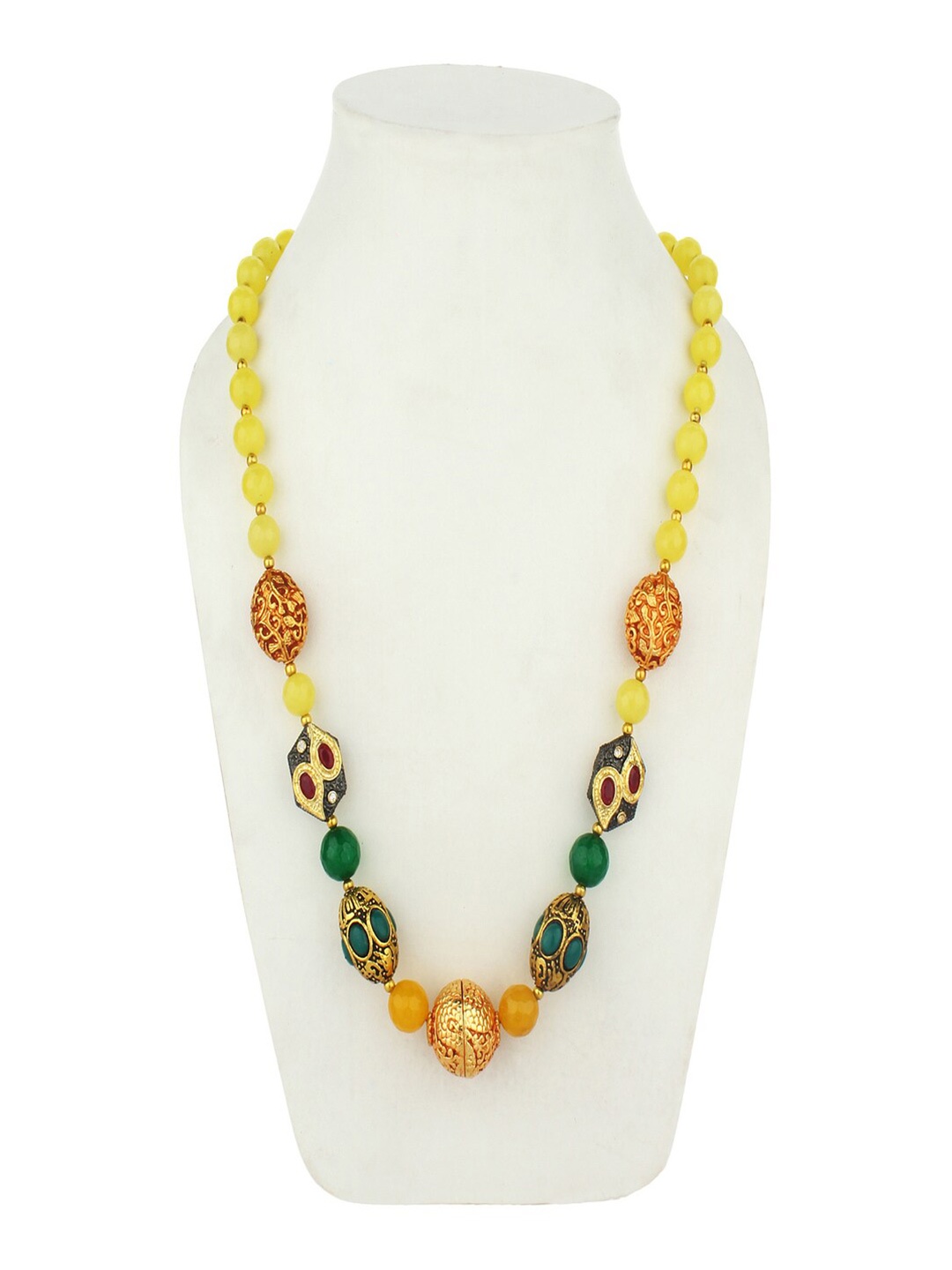 

Runjhun Gold-Toned & Yellow Brass Gold-Plated Necklace