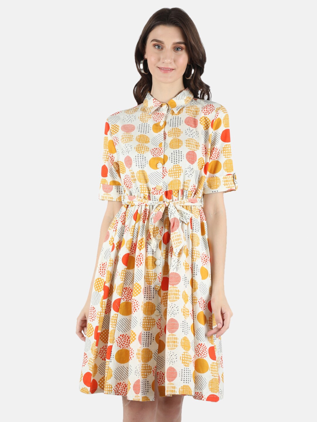 

Monte Carlo Mustard Yellow Floral Dress