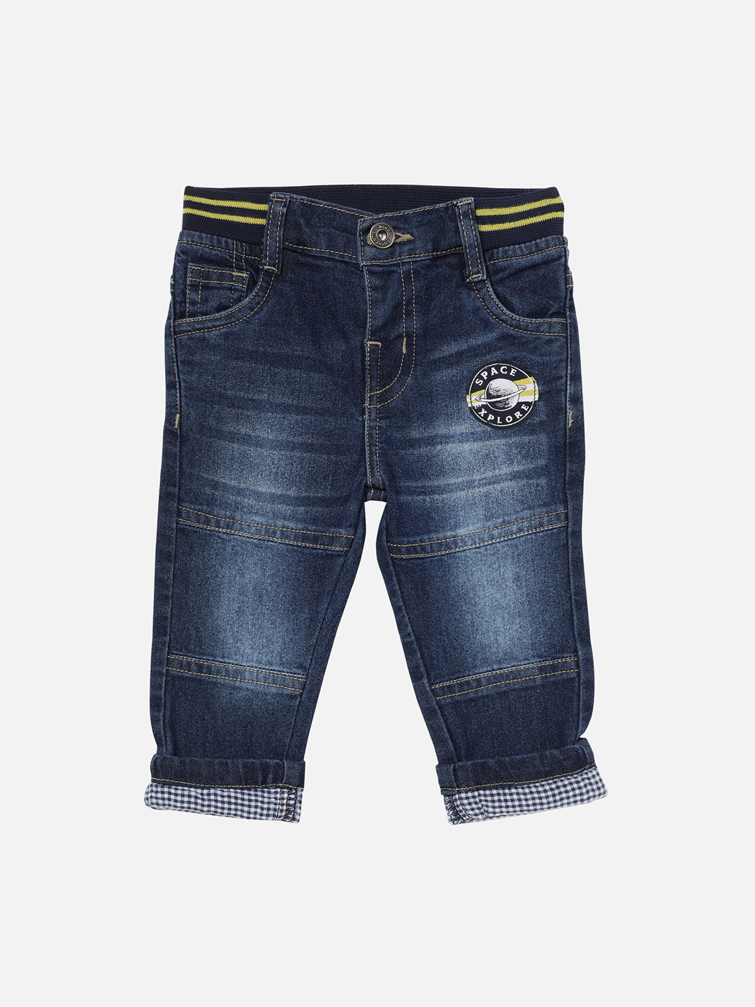 

R&B Boys Blue High-Rise Light Fade Jeans