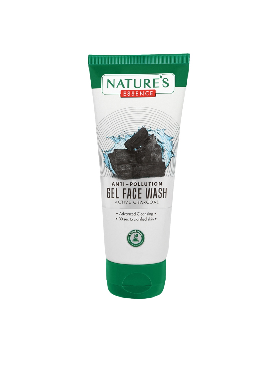 

Natures Essence Anti-Pollution Gel Face Wash with Active Charcoal - 100ml, Grey