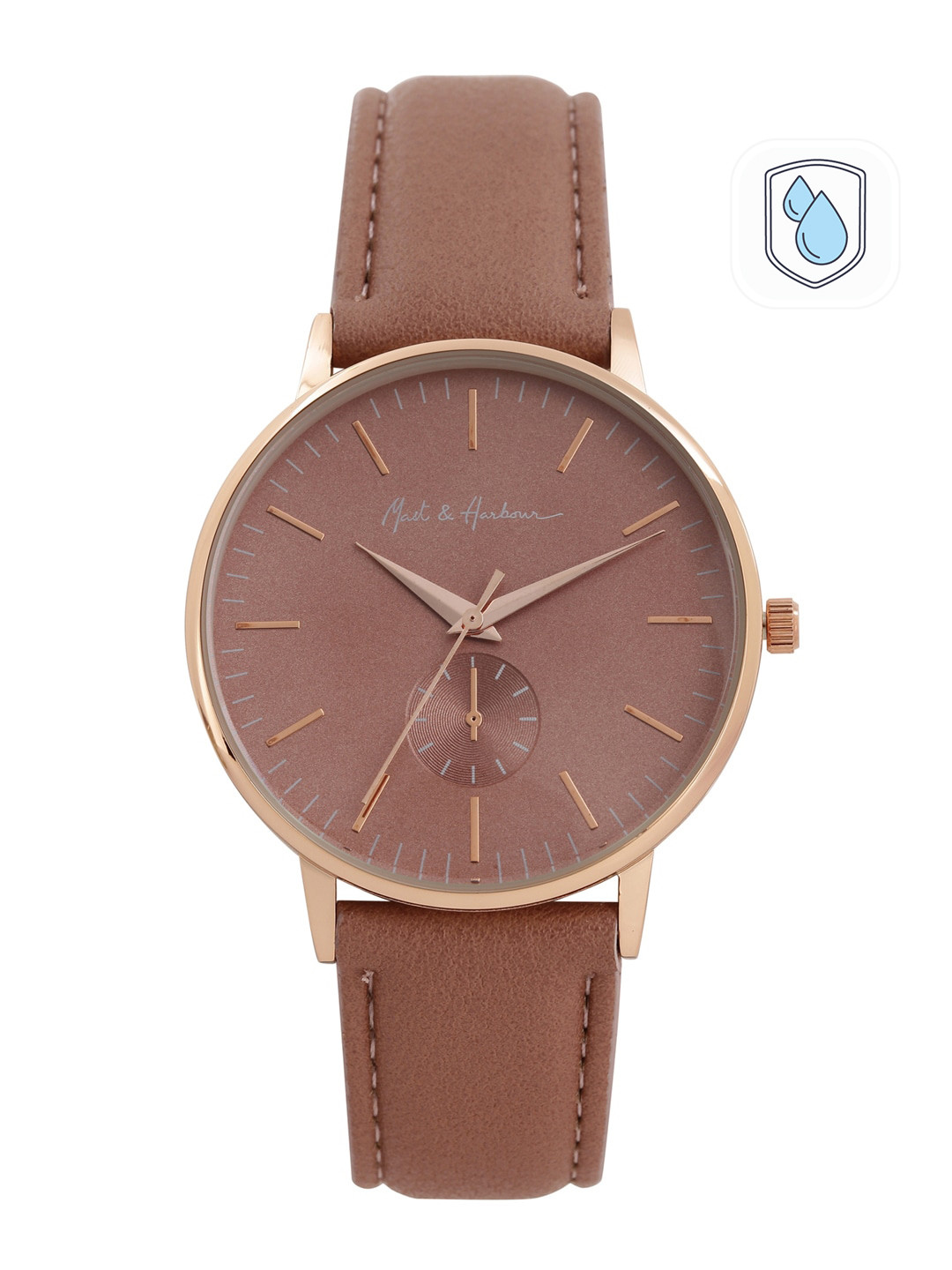 

Mast & Harbour Women Brown Analogue Watch