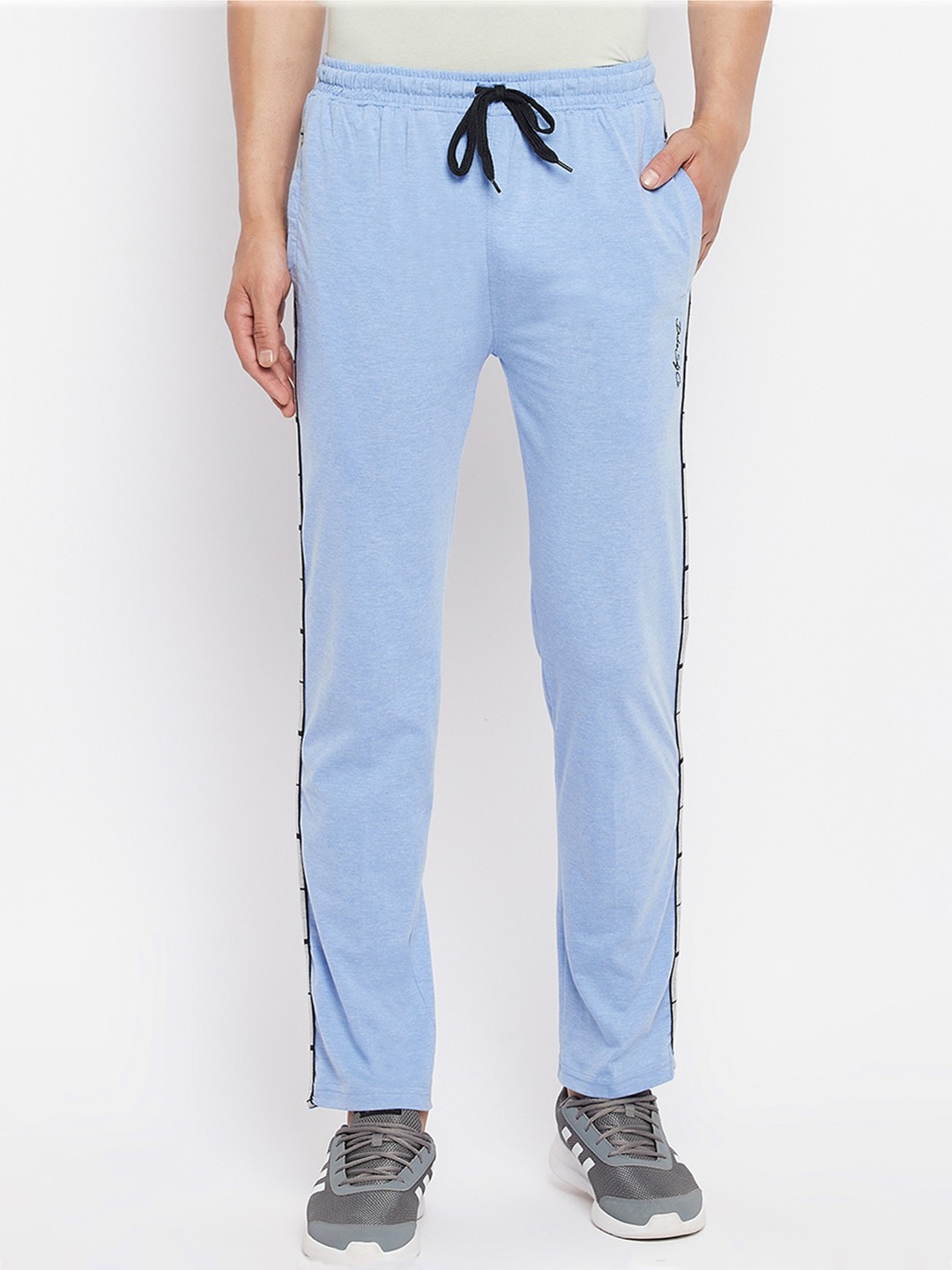 

Duke Men Blue Solid Cotton Track Pant