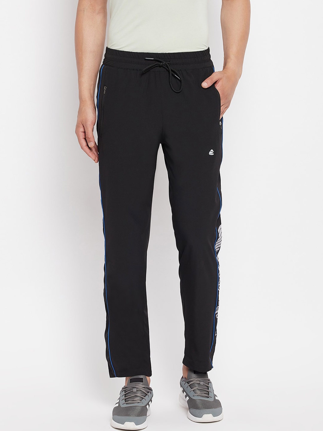 

Duke Men Black Solid Cotton Slim-Fit Track Pants