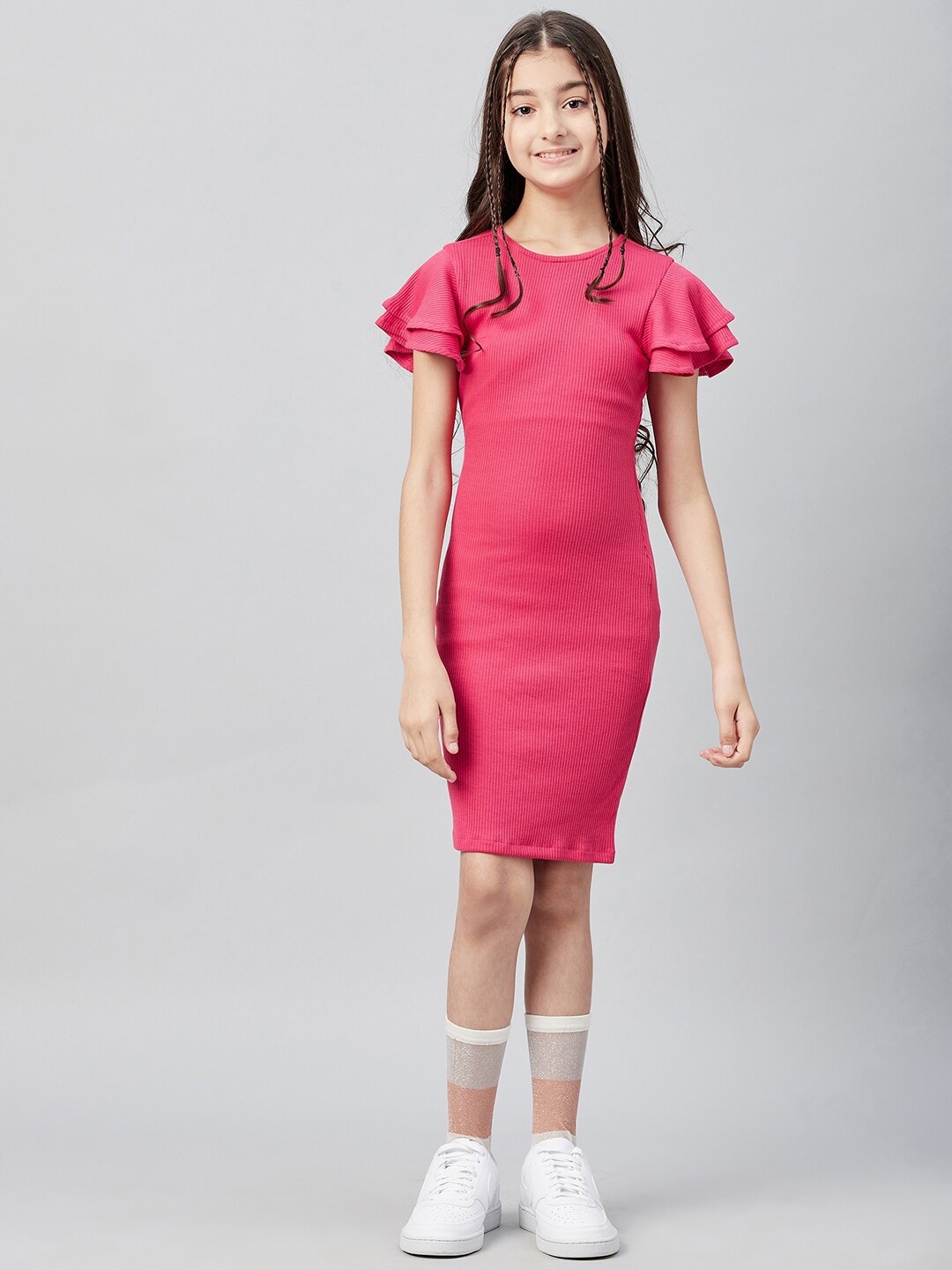 

Athena Girl Pink Sheath Dress