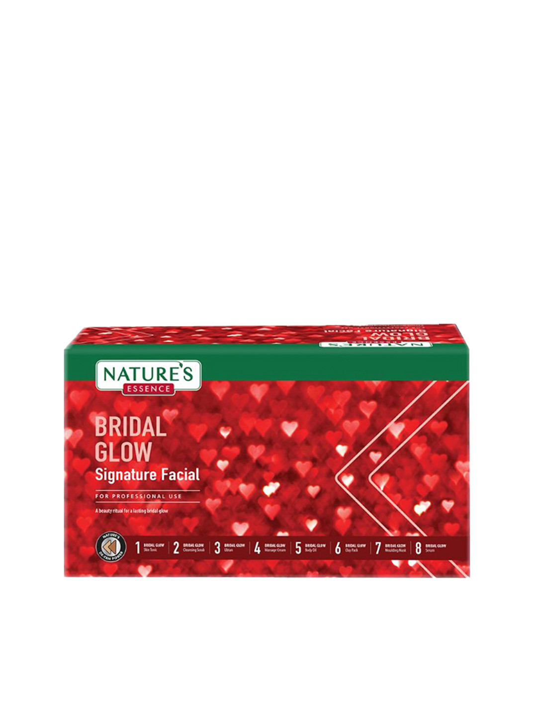 

Natures Essence Bridal Glow Signature Facial Kit - 390g + 180ml, Red
