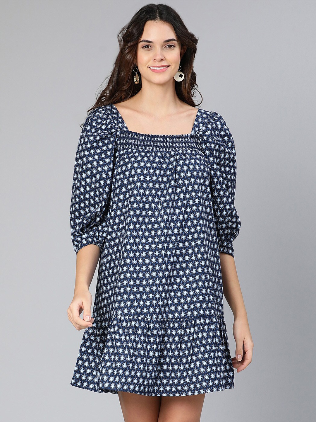 

Oxolloxo Blue A-Line Dress