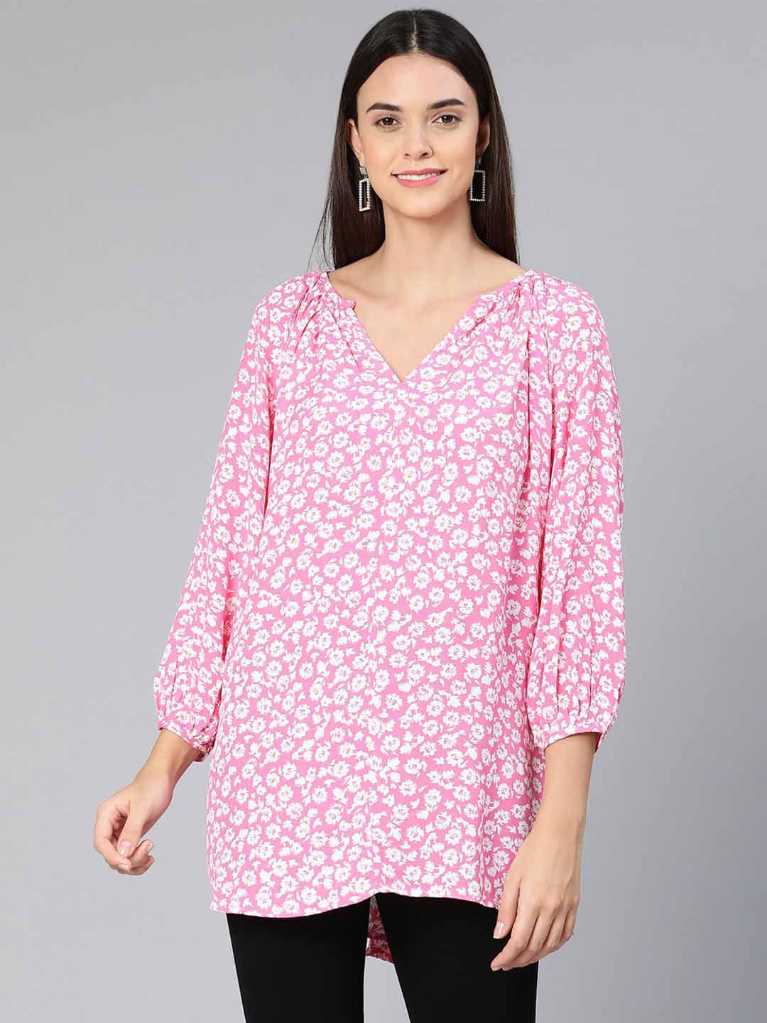 

Oxolloxo Pink Floral Print Top