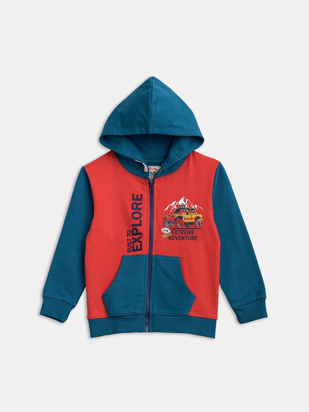 

R&B Boys Red Crop Bomber with Embroidered Jacket