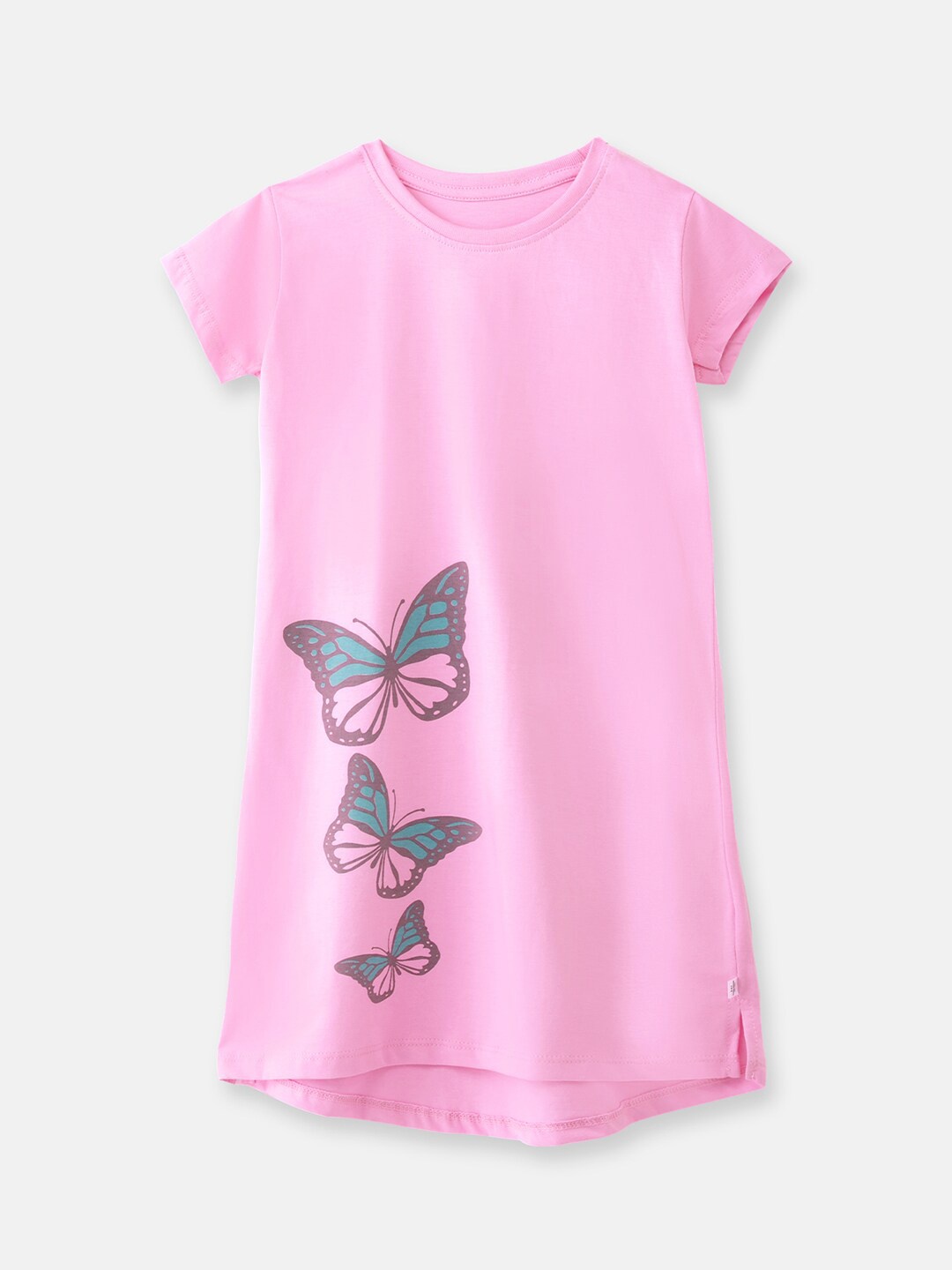 

You Got Plan B Girls Pink Printed Nightdress
