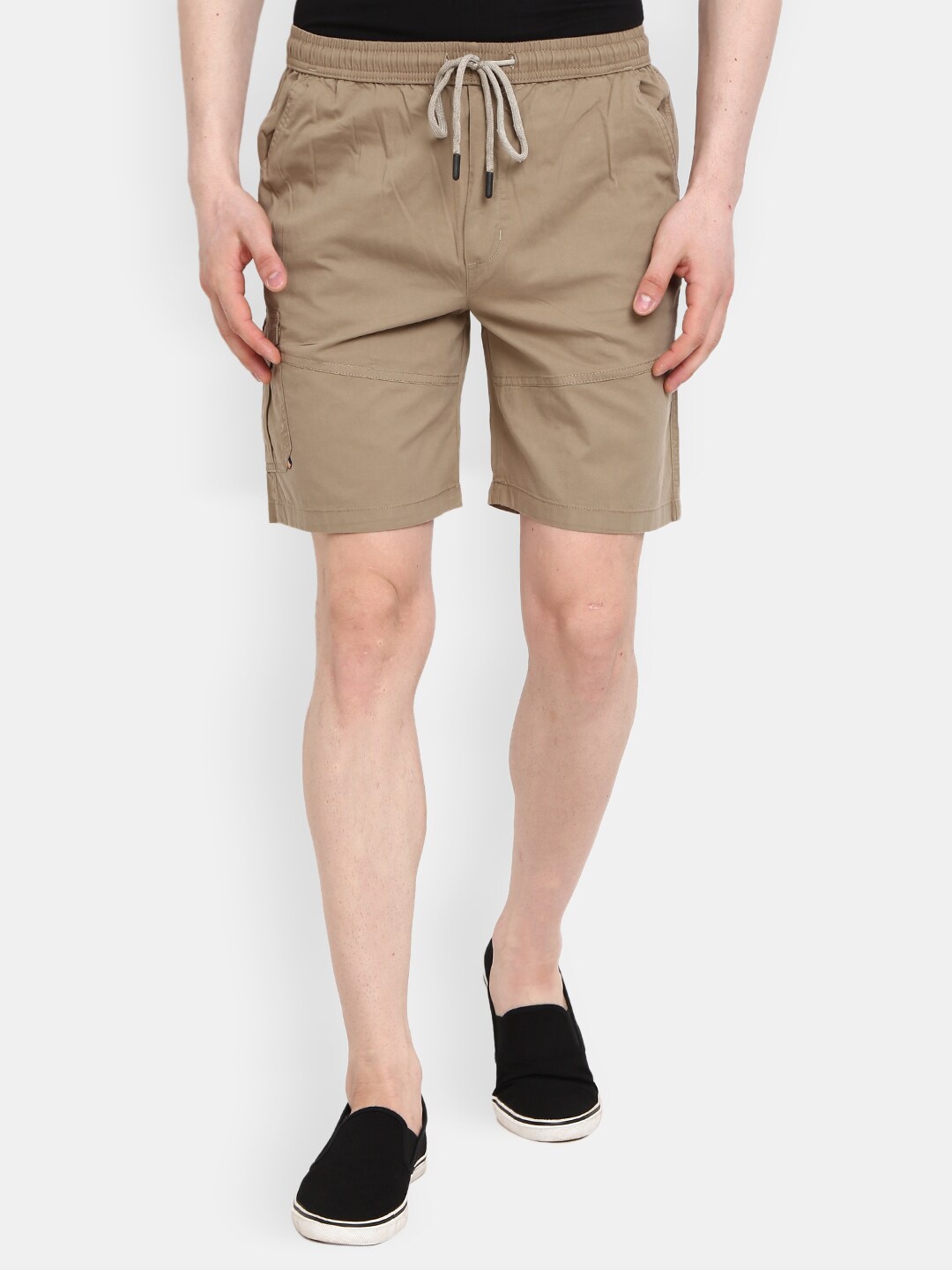 

V-Mart Men Khaki Cargo Shorts