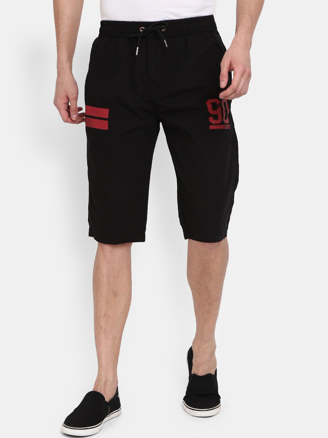 

V-Mart Men Black Shorts