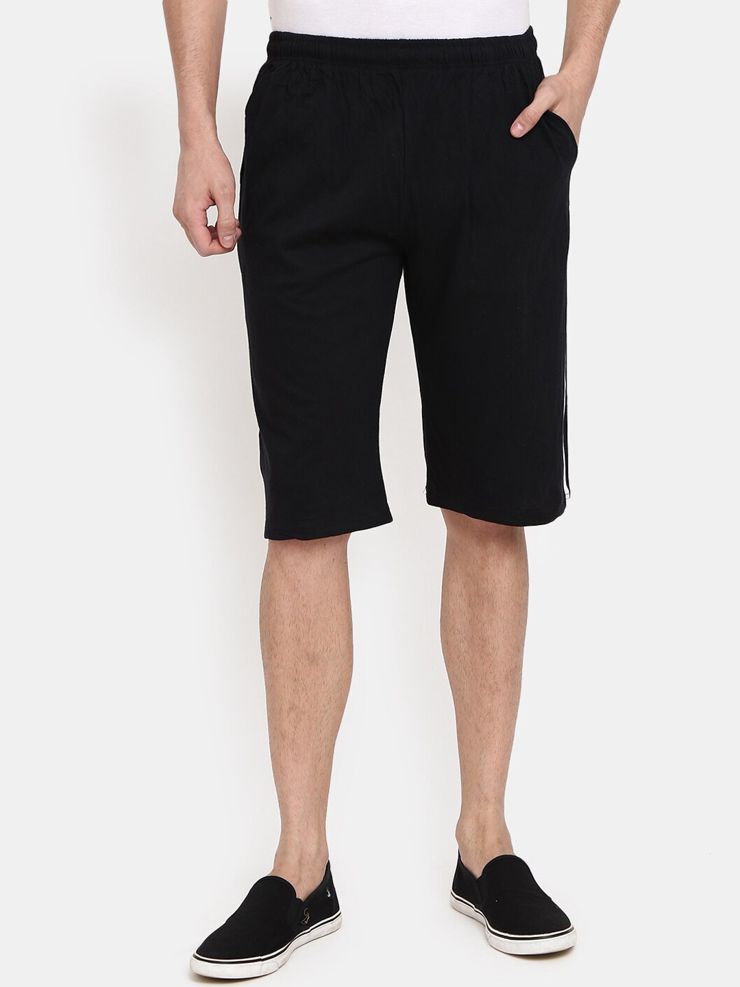 

V-Mart Men Black Shorts
