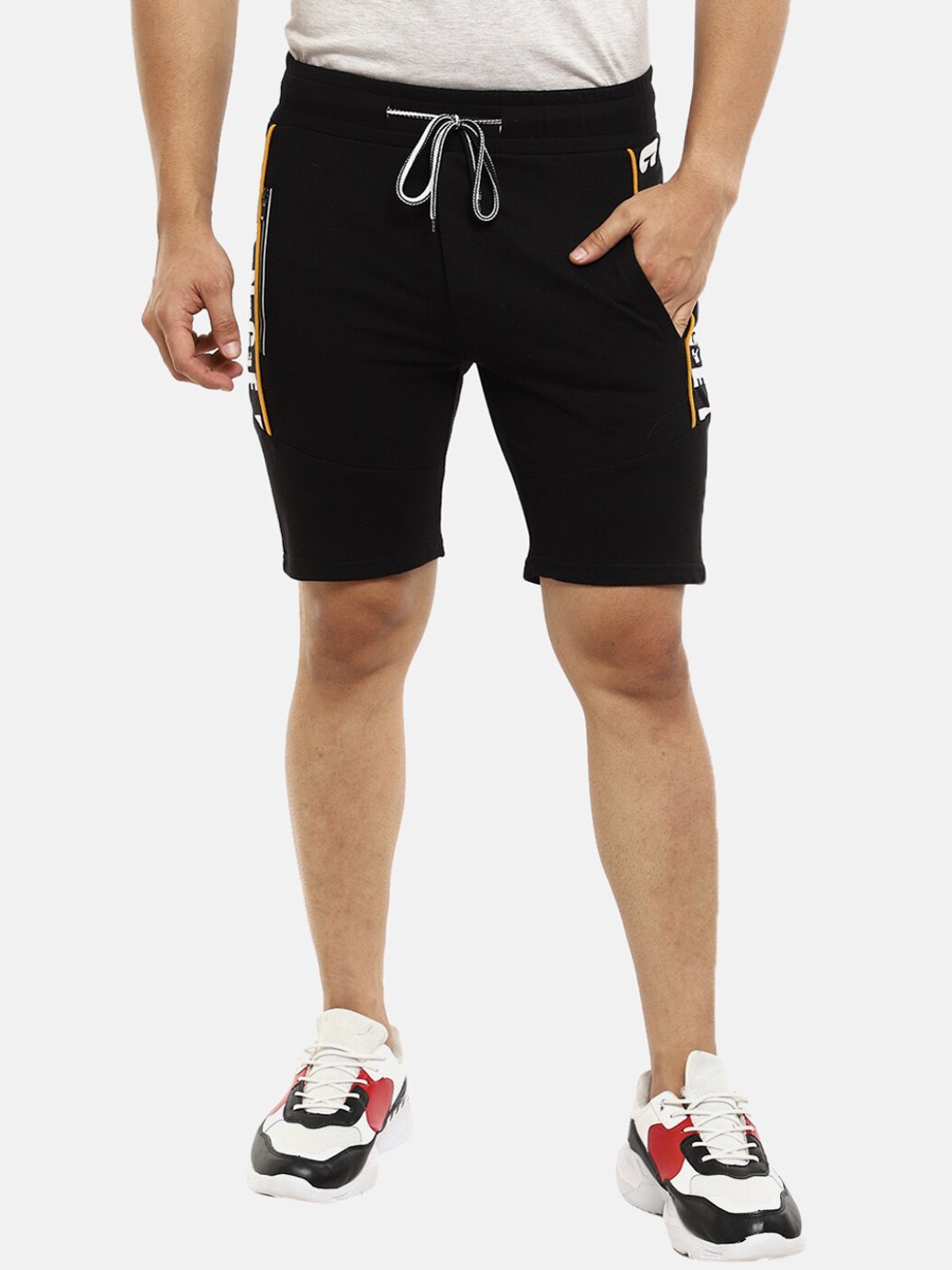 

V-Mart Men Black Sports Shorts