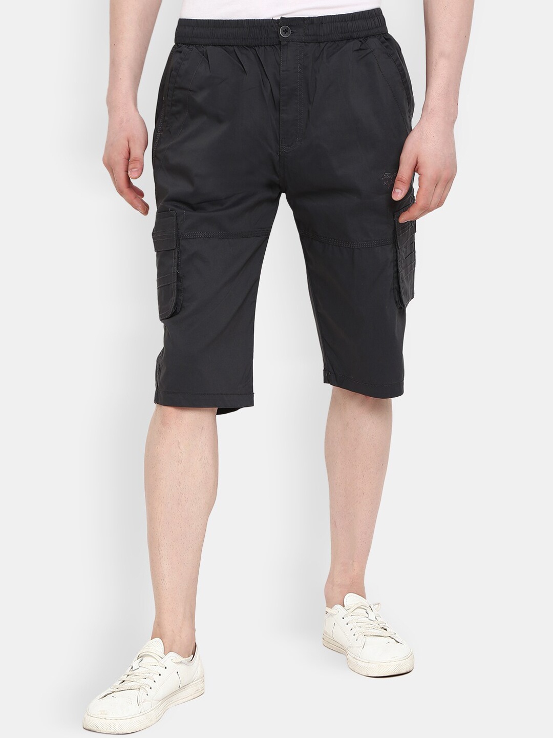 

V-Mart Men Grey Cargo Shorts