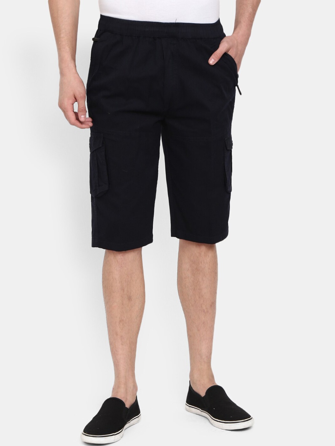 

V-Mart Men Navy Blue Cargo Shorts