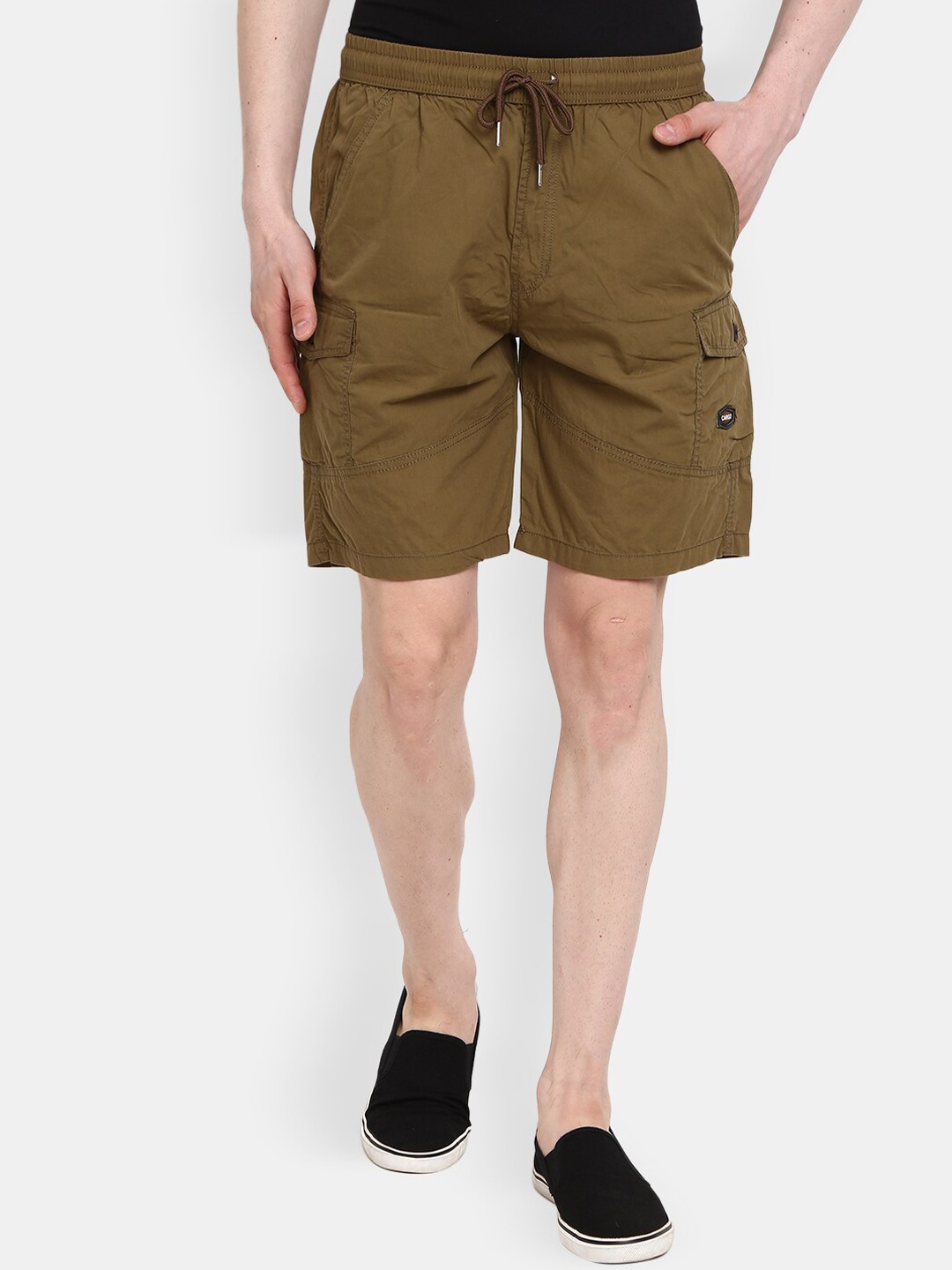 

V-Mart Men Khaki Cargo Shorts