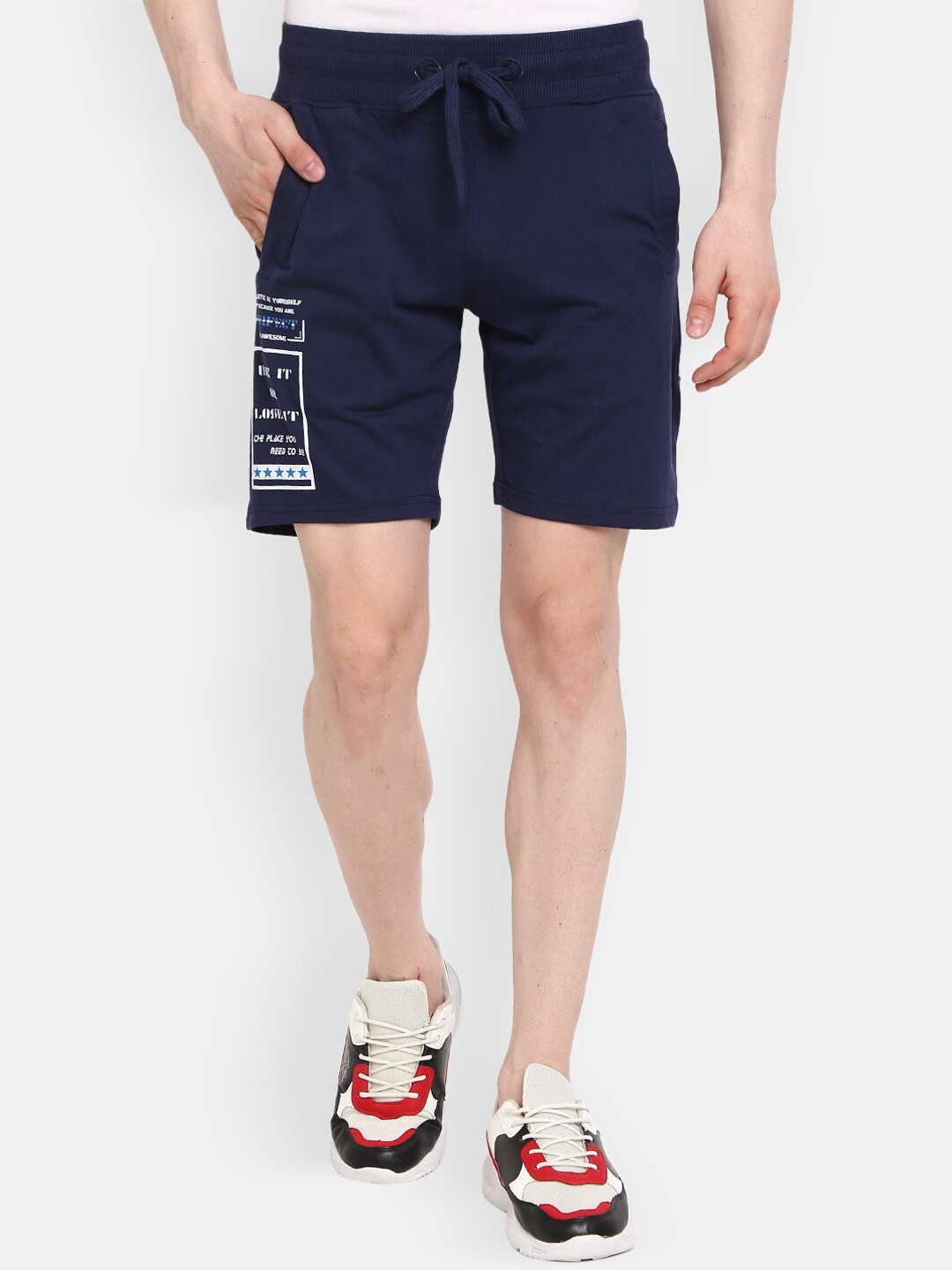 

V-Mart Men Navy Blue Shorts